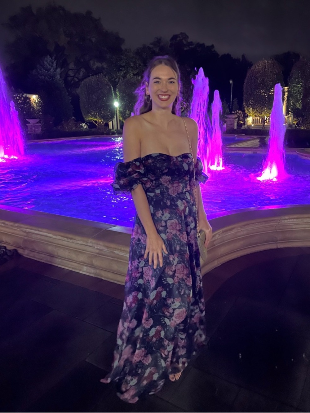 Lulus True Excellence Black Floral Bustier Off-The-Shoulder Gown - Picture 6 of 6